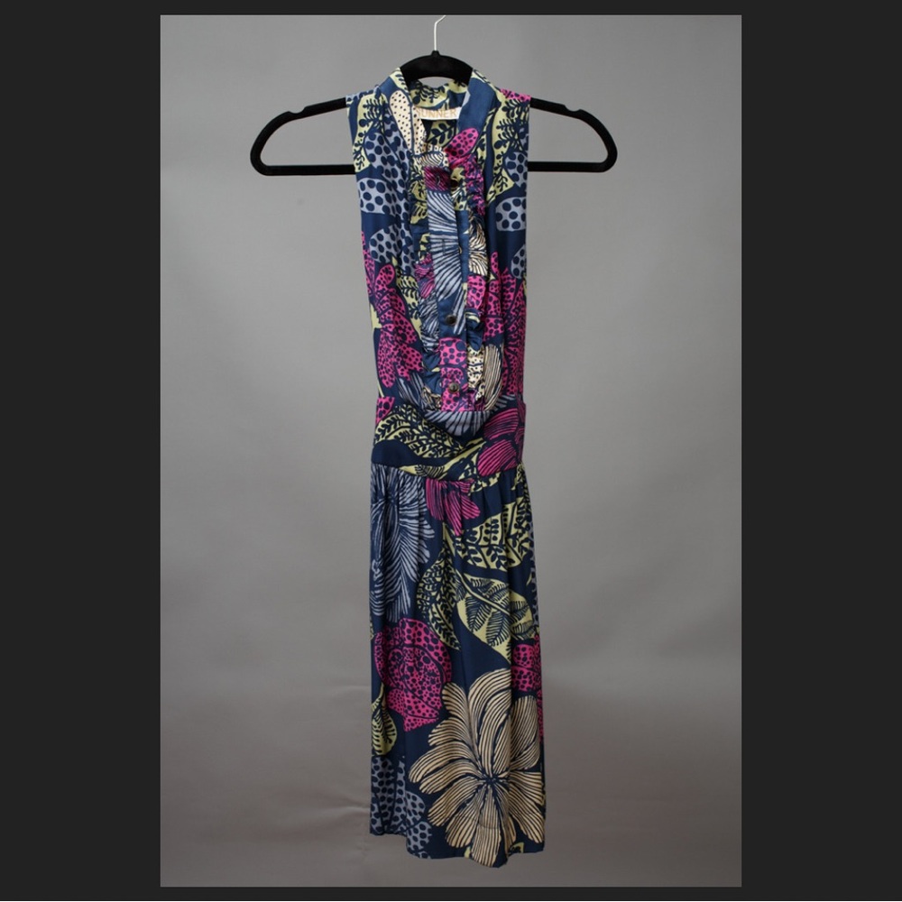 Anthropologie Sunner silk dress